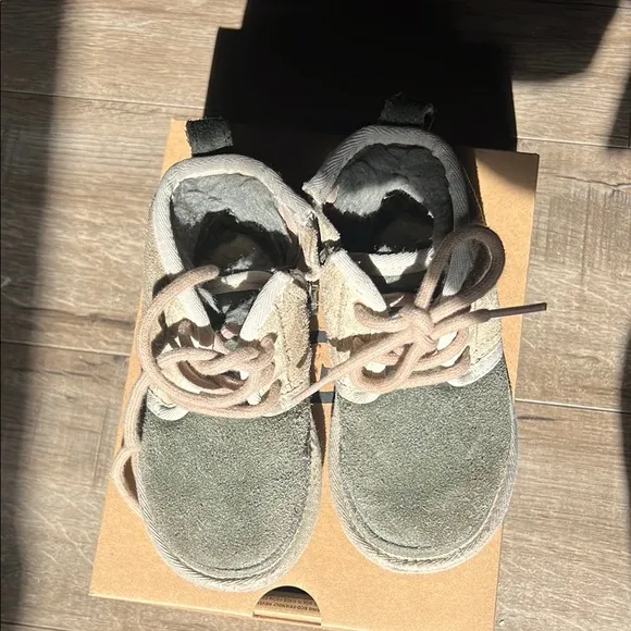 UGG Kids' Olive Green and Tan Boots