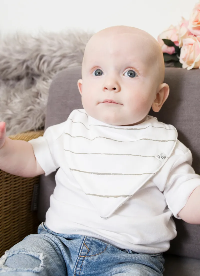 Unisex Organic Cotton Bandana Bibs (Super Absorbent), Set of 3