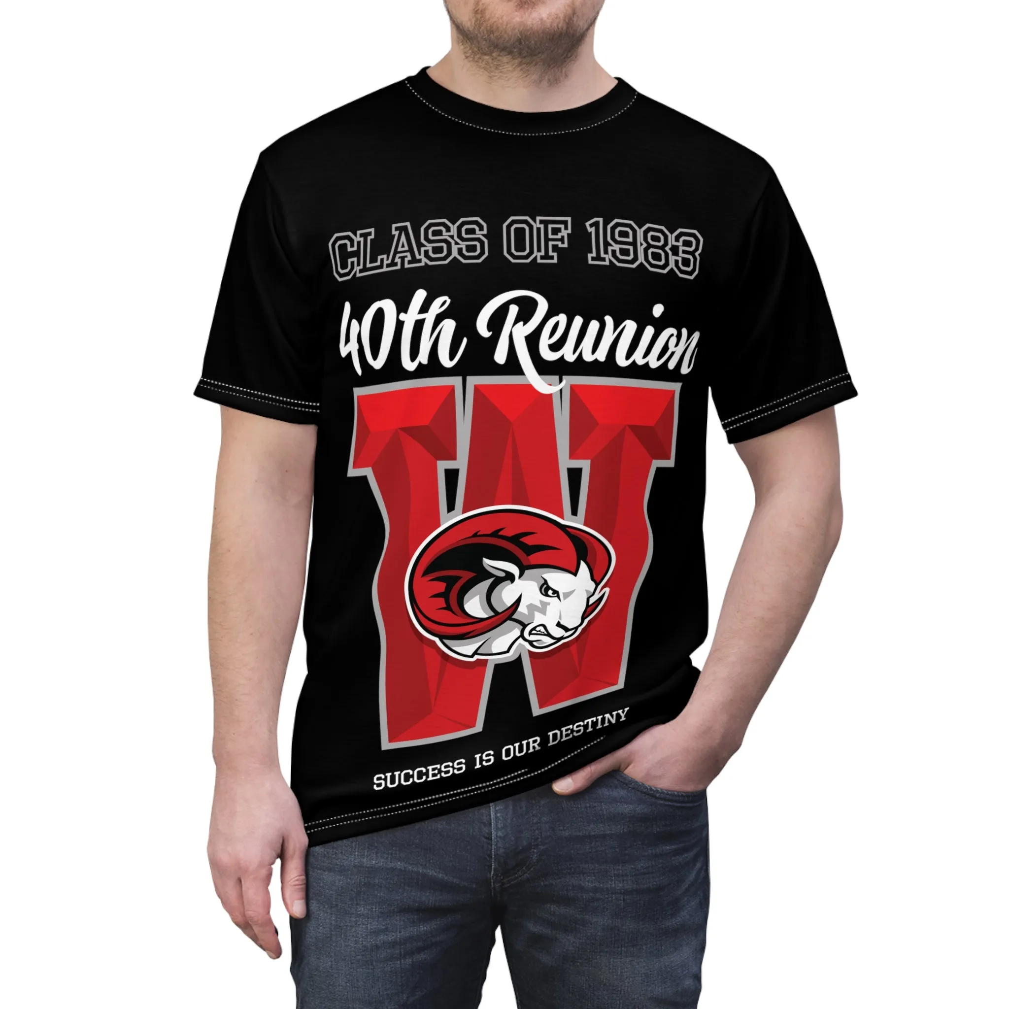 UNISEX WSSU CLASS OF 83 BLACK REUNION TEE