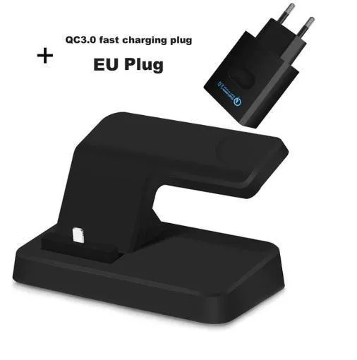 Universal 2 In 1 USB Charging Station with Cradle Support for Smartwatch