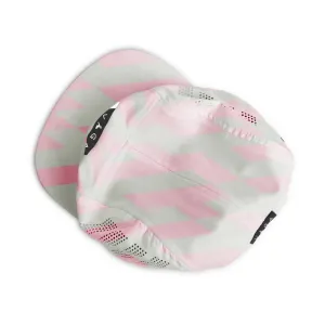 Vaga Ltd Print Feather Racing Cap - Pastel Pink/Navy Blue