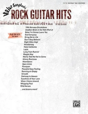 VALUE SONGBOOKS ROCK GUITAR HITS GTR TAB