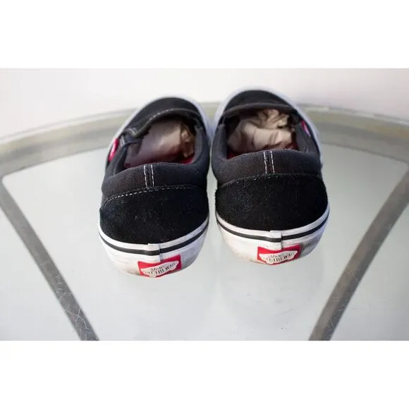Vans Authenic Slip-On Ultracush Pro Black Suede White Gum Mens 6.5