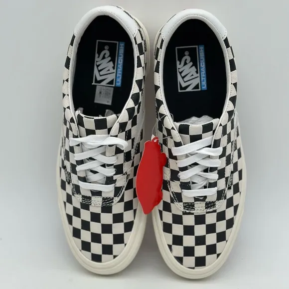 Vans Black and White Checkerboard Skate Sneakers