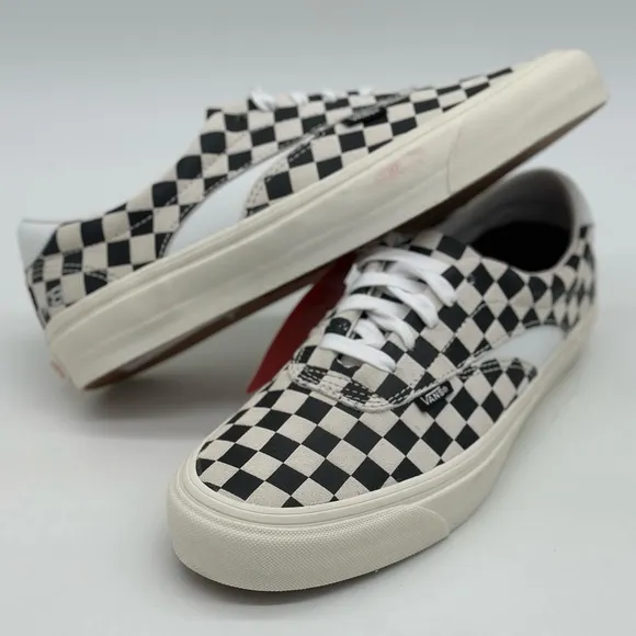 Vans Black and White Checkerboard Skate Sneakers