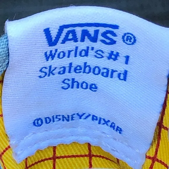 Vans Disney Toy Story Woody Sneakers shoes Unisex toddler size 12