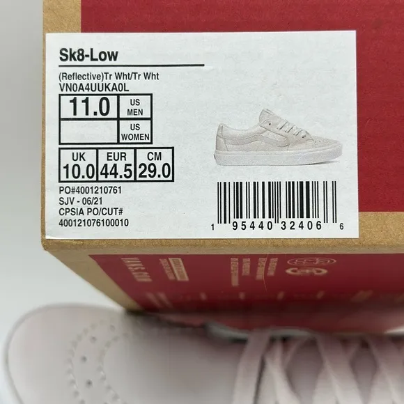 Vans Men's Gray and White Sneakers
