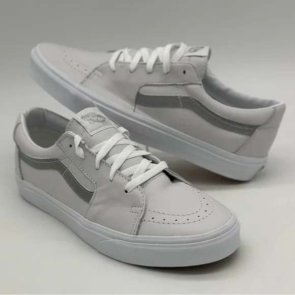 Vans Men's Gray and White Sneakers