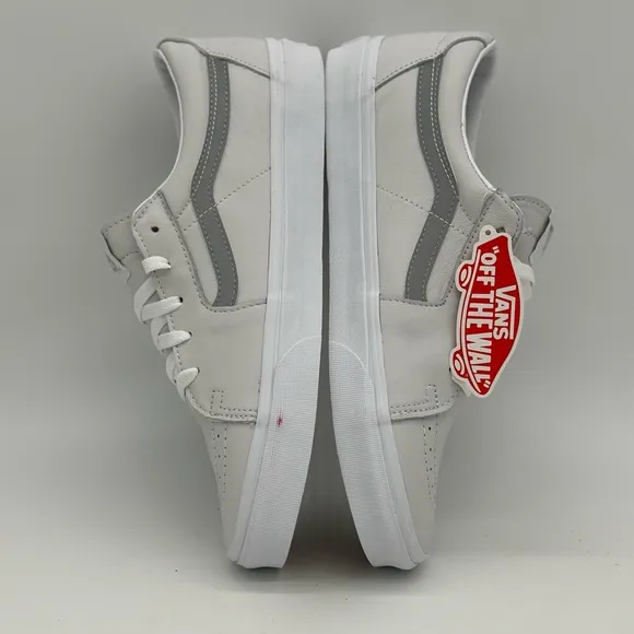 Vans Men's Gray and White Sneakers