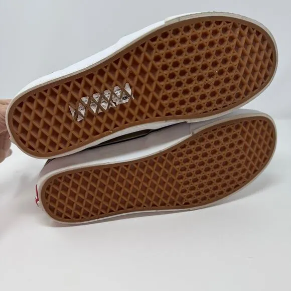 Vans Slip On Sneakers Unisex Men's 9 Brown Asher Slip-On Deluxe Comfort Shoe EUC