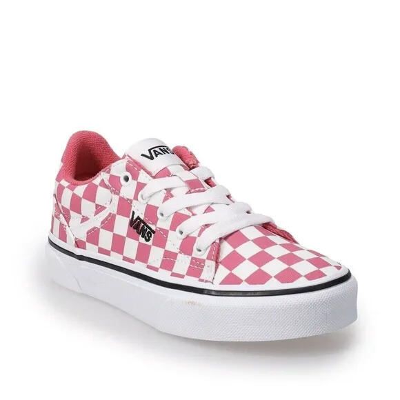 VANS Ward Low Girls Size 6 Women's Sz 7.5 Shoes Powder Pink Sneakers VN000MYFCHL