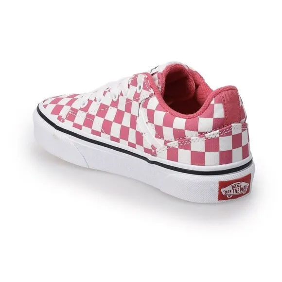 VANS Ward Low Girls Size 6 Women's Sz 7.5 Shoes Powder Pink Sneakers VN000MYFCHL