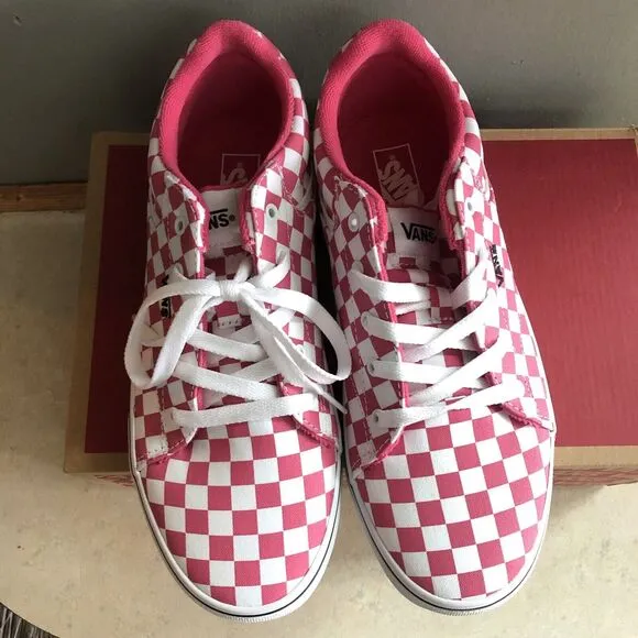 VANS Ward Low Girls Size 6 Women's Sz 7.5 Shoes Powder Pink Sneakers VN000MYFCHL