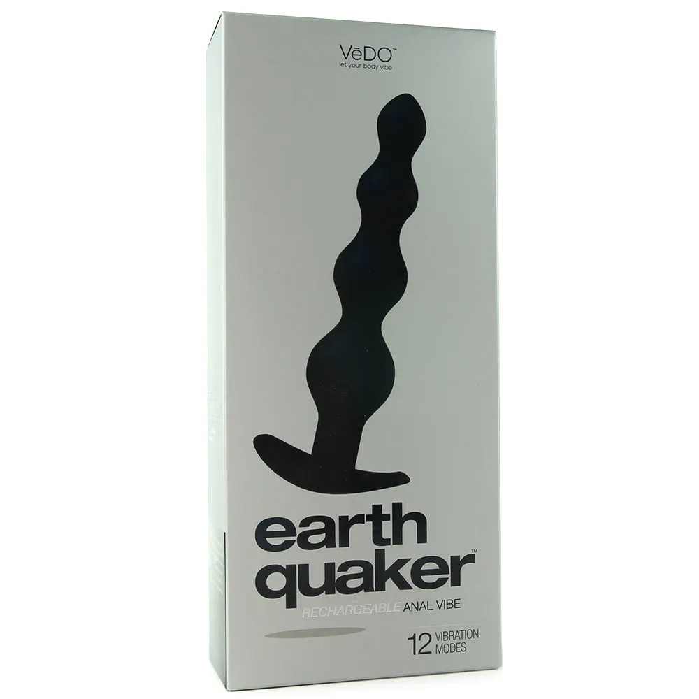 VeDO Earth Quaker Anal Vibe - Just Black - Men's