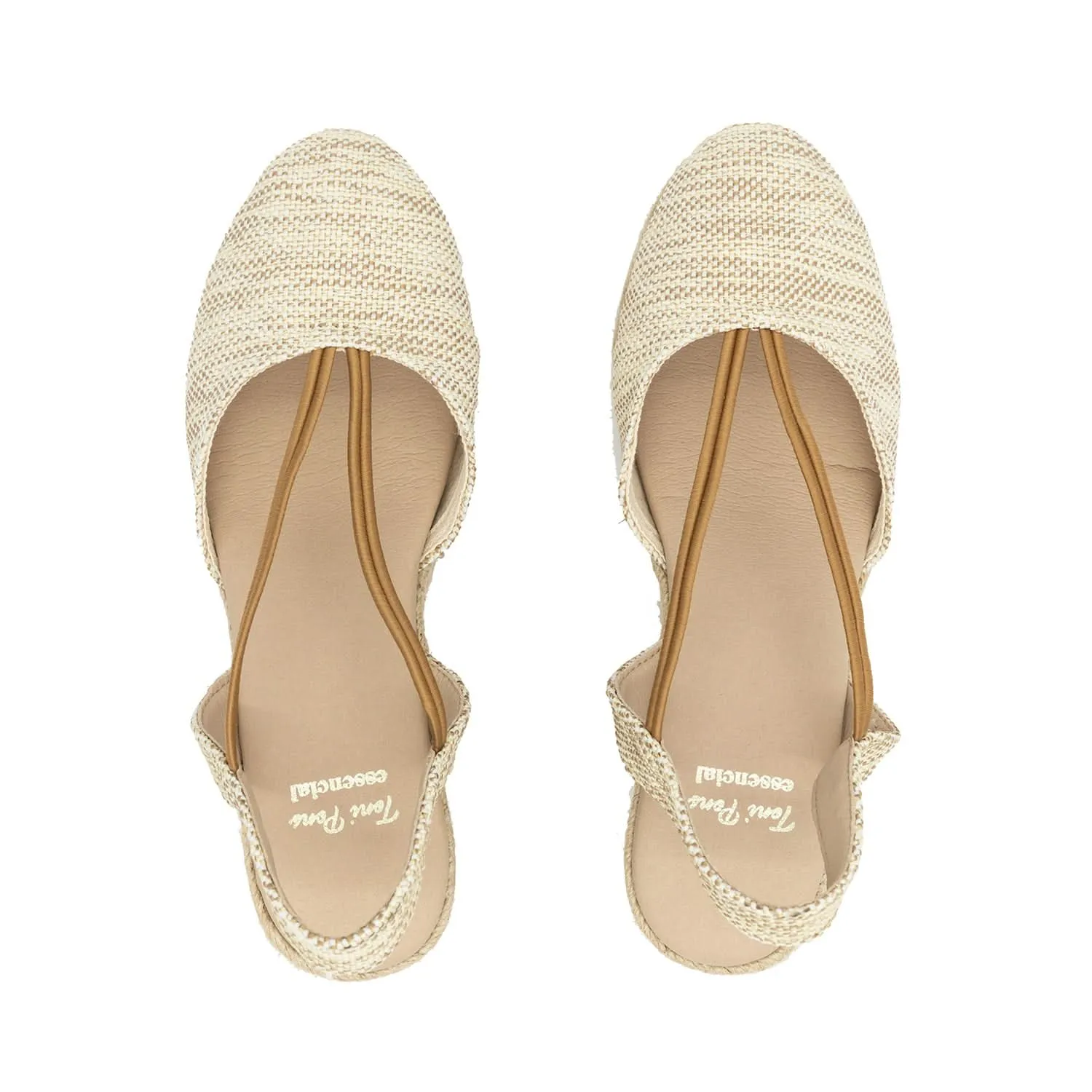 Vegan Cotton Blend Wedge Espadrille For Women-Malia-FY