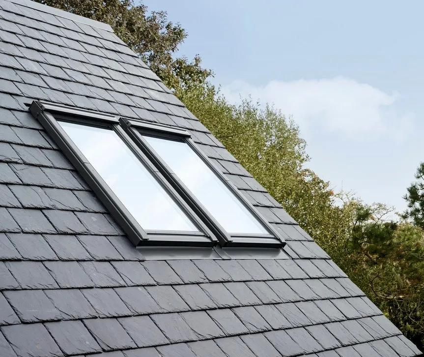 VELUX EKL 2021M Pro  Classic Side-by-side Coupled Flashing for Slate (100mm gap)