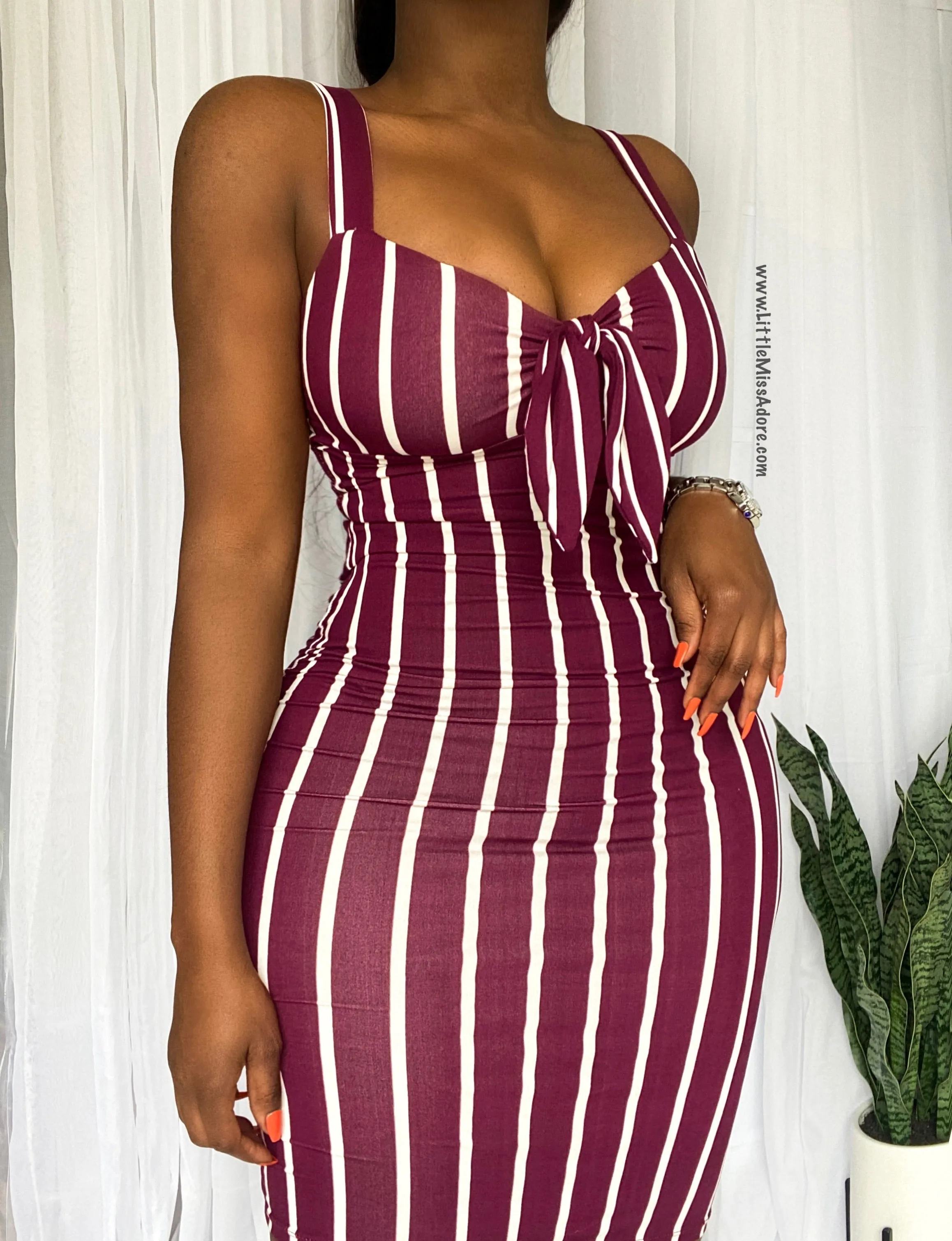 VENETIAN PIN STRIPED | DRESS