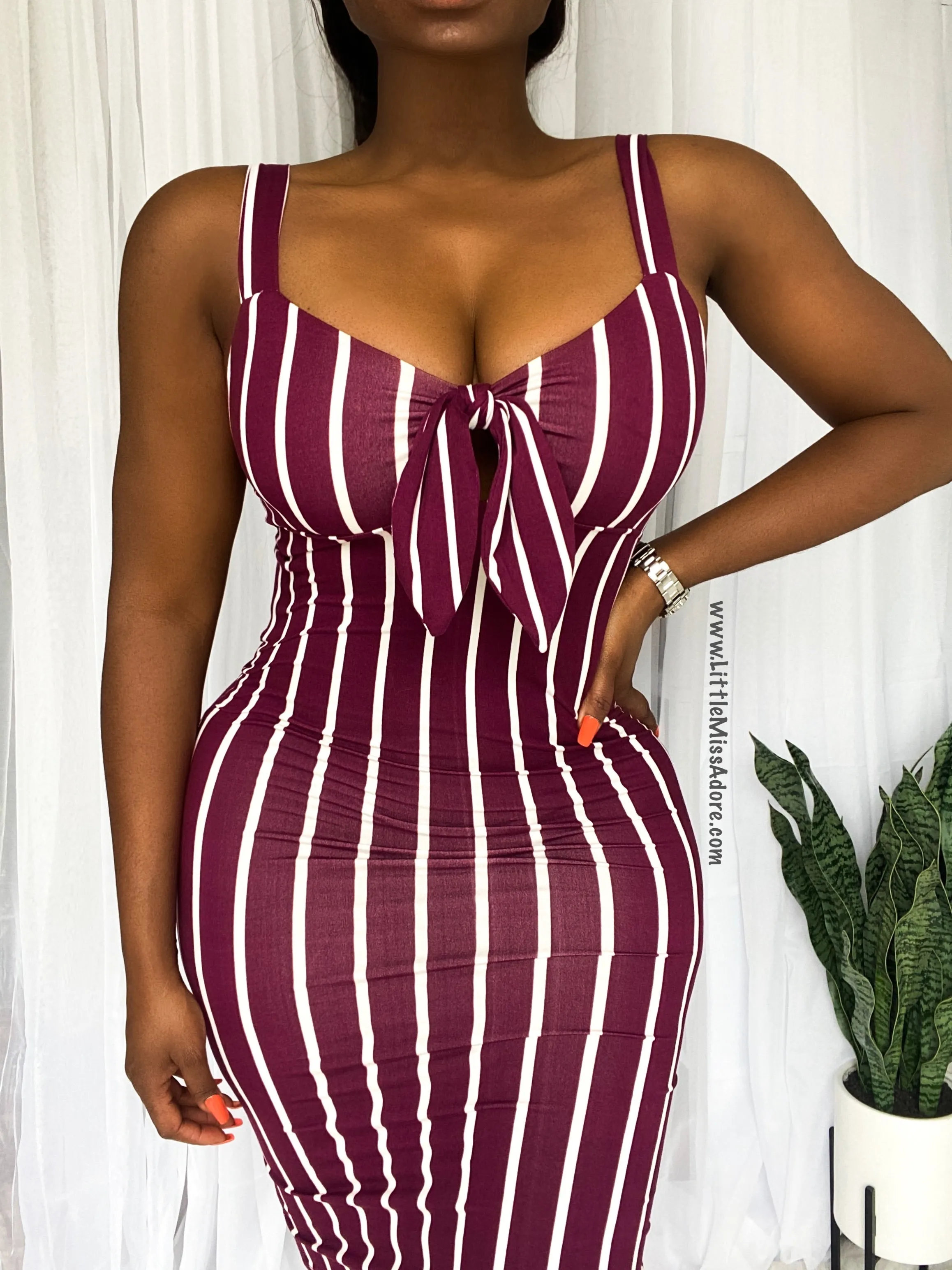 VENETIAN PIN STRIPED | DRESS