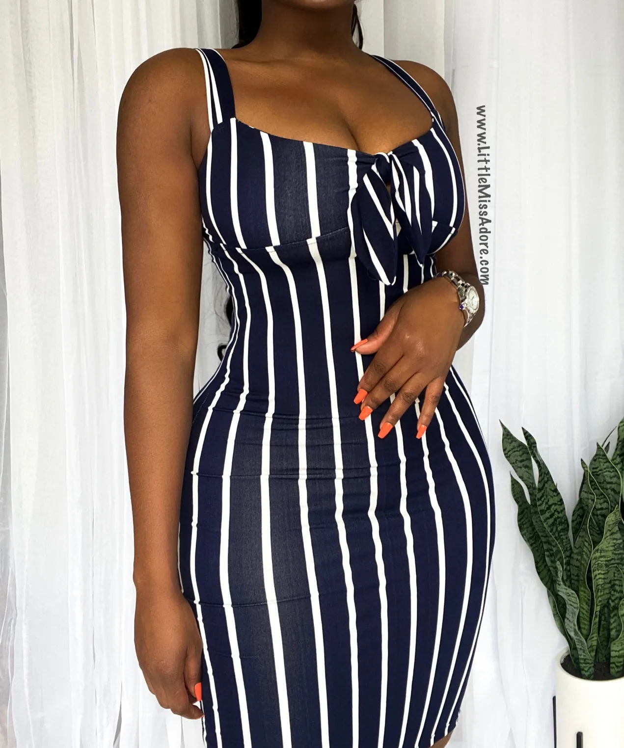 VENETIAN PIN STRIPED | DRESS