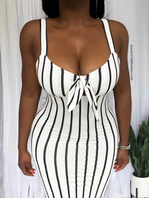 VENETIAN PIN STRIPED | DRESS