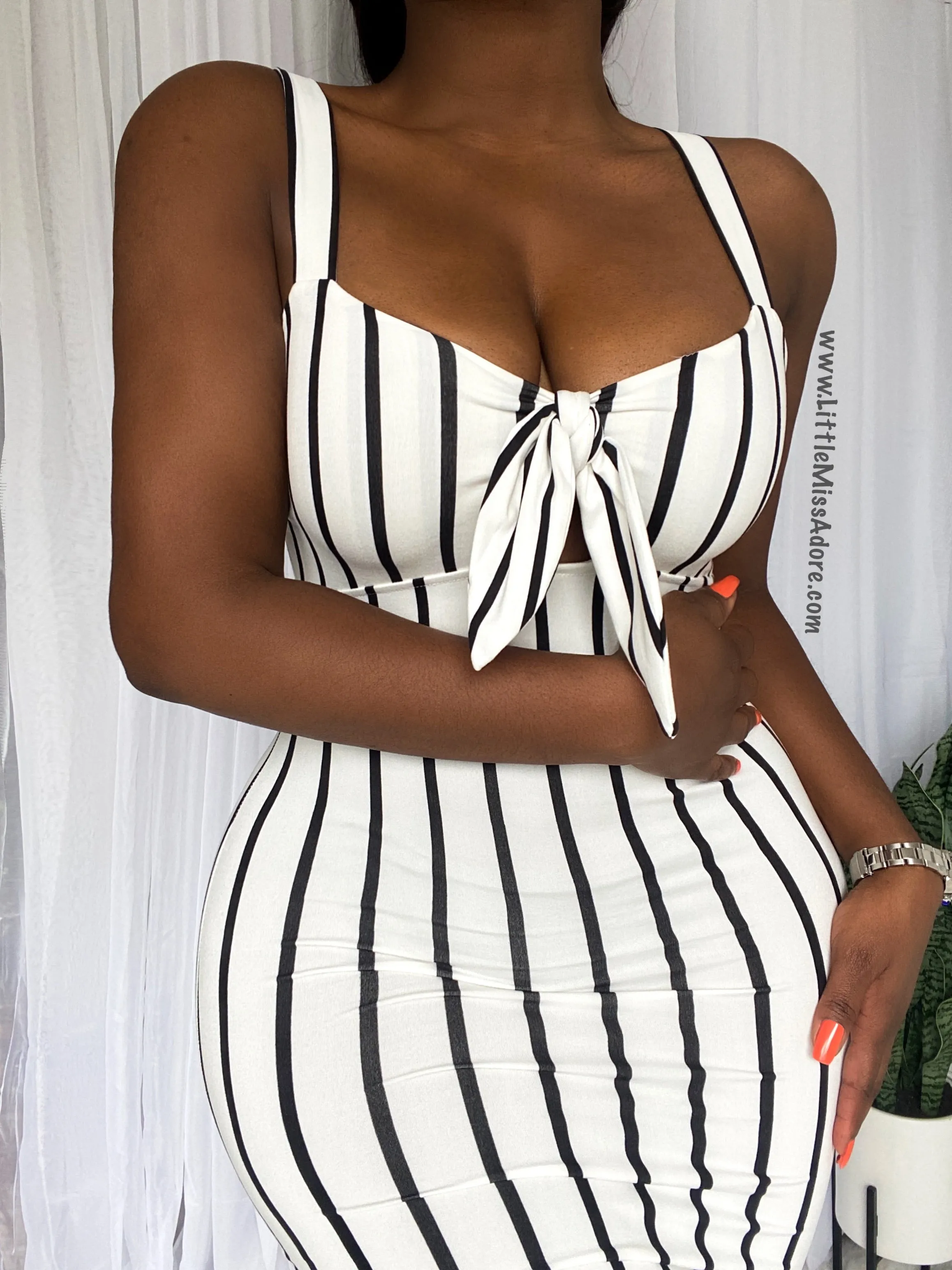 VENETIAN PIN STRIPED | DRESS