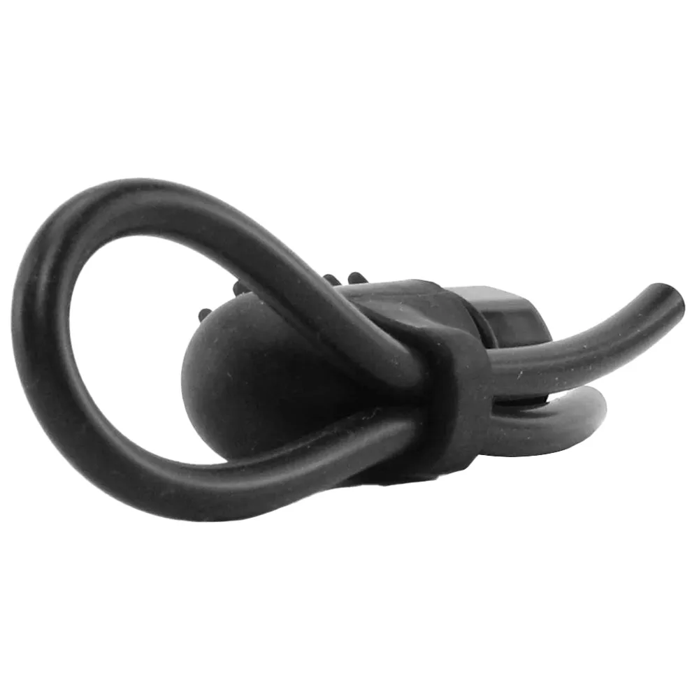 Vibrating Silicone Stud Lasso in Black