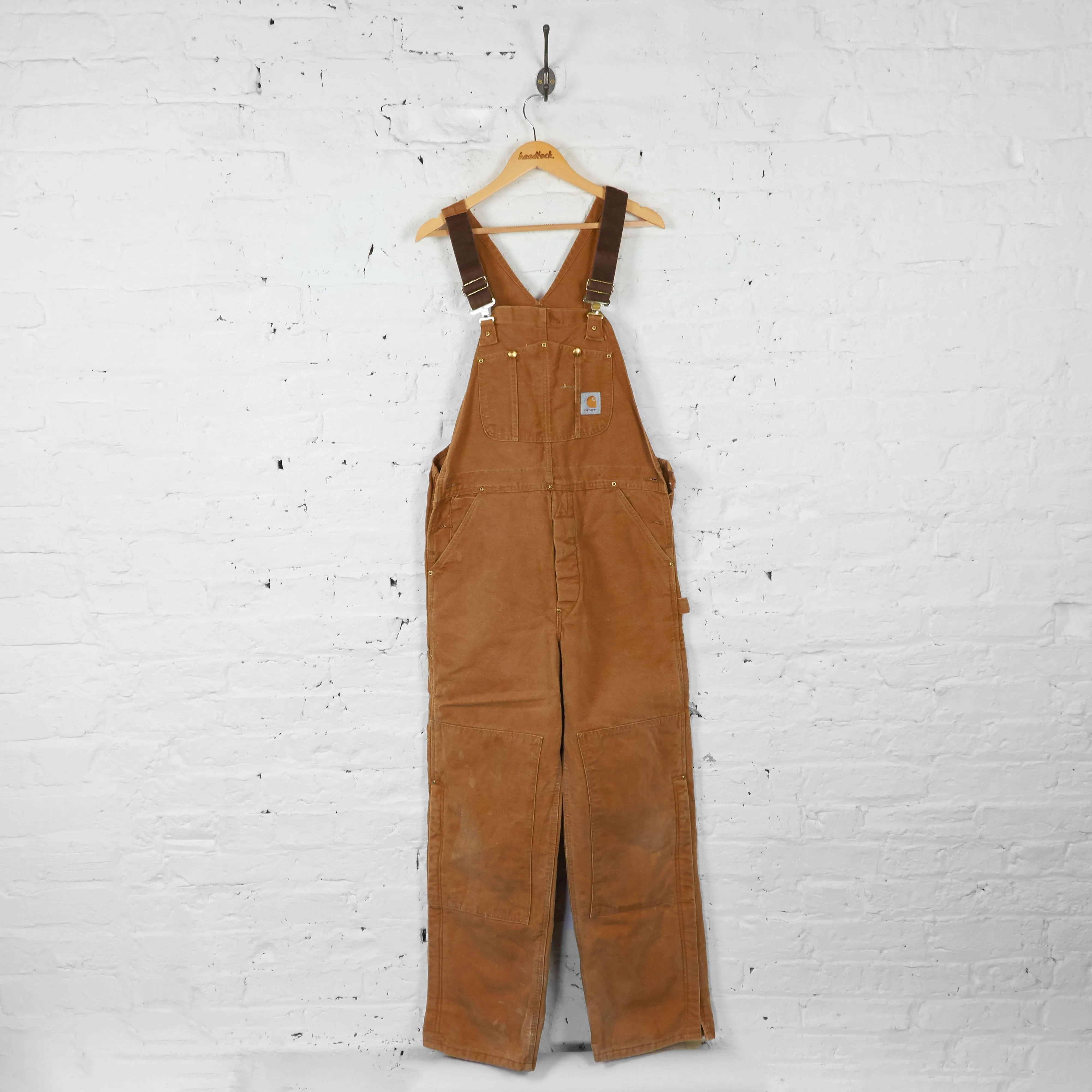 Vintage Carharrt Workwear Dungaree's - Brown - L