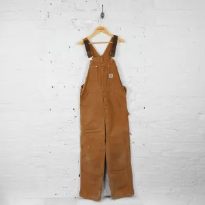 Vintage Carharrt Workwear Dungaree's - Brown - L