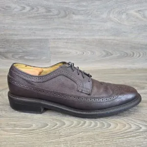 Vintage Dexter Oxford Dress Shoes Men's 12 A Burgundy Leather Wingtip USA Narrow