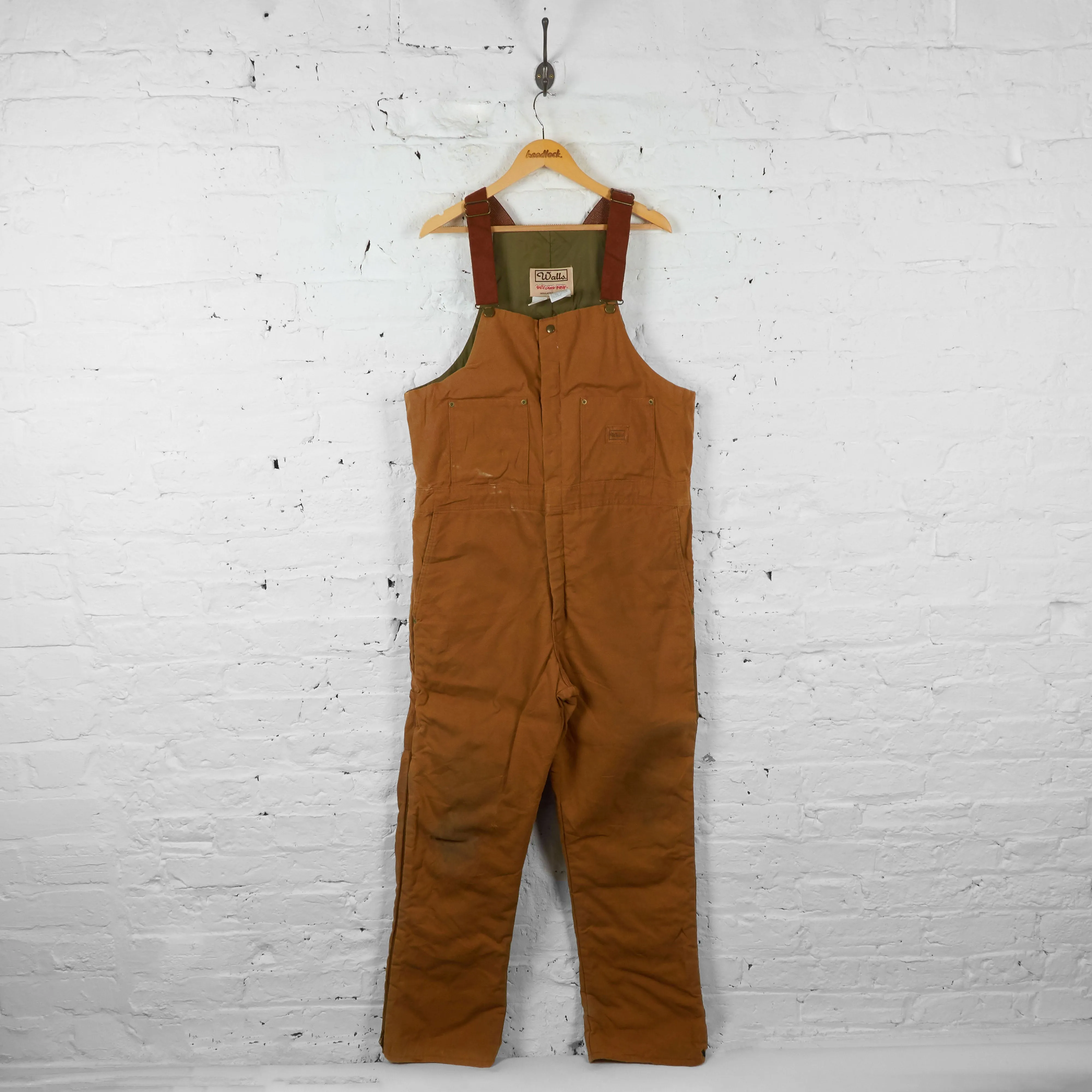 Vintage Workwear Overalls - Brown - XL