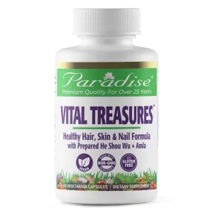 Vital Treasures Healthy Hair | 60 Capsules | by Paradise Herbs