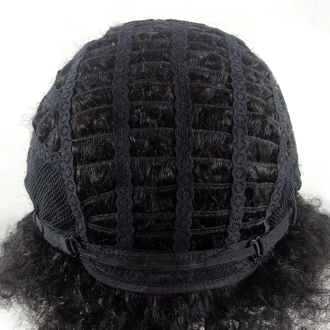 Viviabella Curly Fluffy Explosion Short Human Hair Wig Natural Black Afro kinky Curly Human Hair Wigs for Black Women
