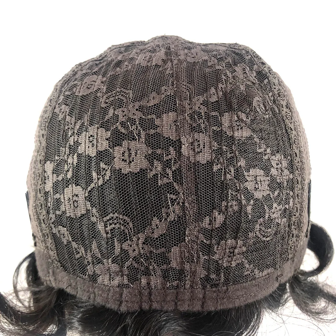 Viviabella Finger Wave Wig Human Hair wig Short Finger Wavy Wig Curly Black Cute Nuna Wig for black women Real Retro African Black Wigs for Women Mommy Wigs Curly Short Wig