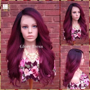 Voluminous Kinky Curly Lace Front Wig, Natural Yaki Wig, Blown Out Hairstyle, African American Wig // ADMIRE