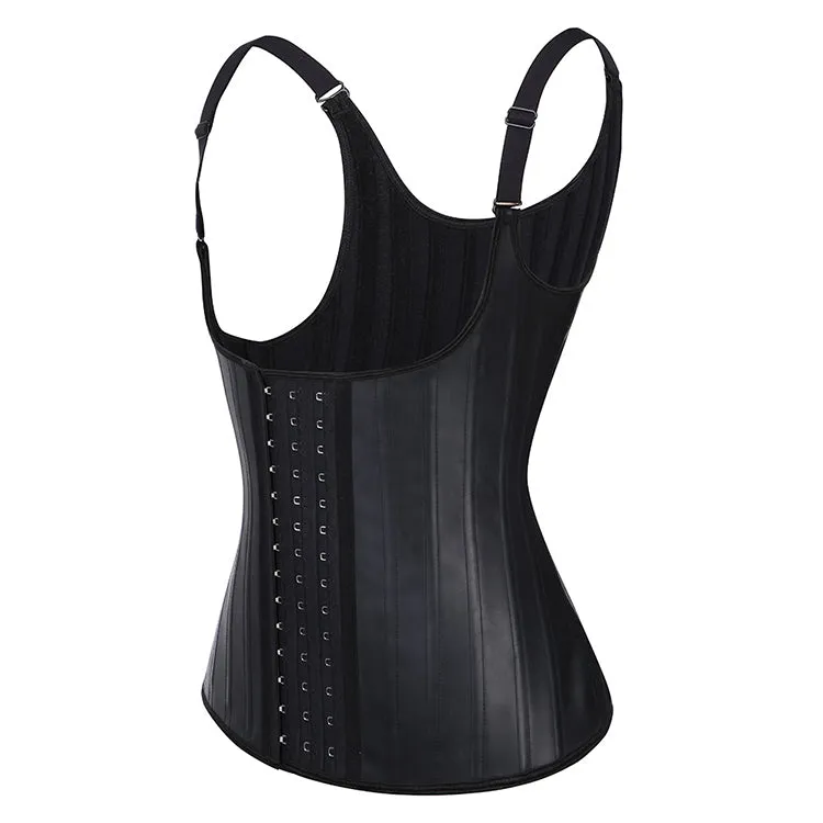 Waist Trainer Latex Body Shaper Vest  25 Steel Bone