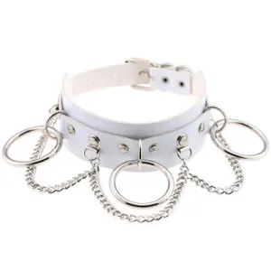 White Chained Choker