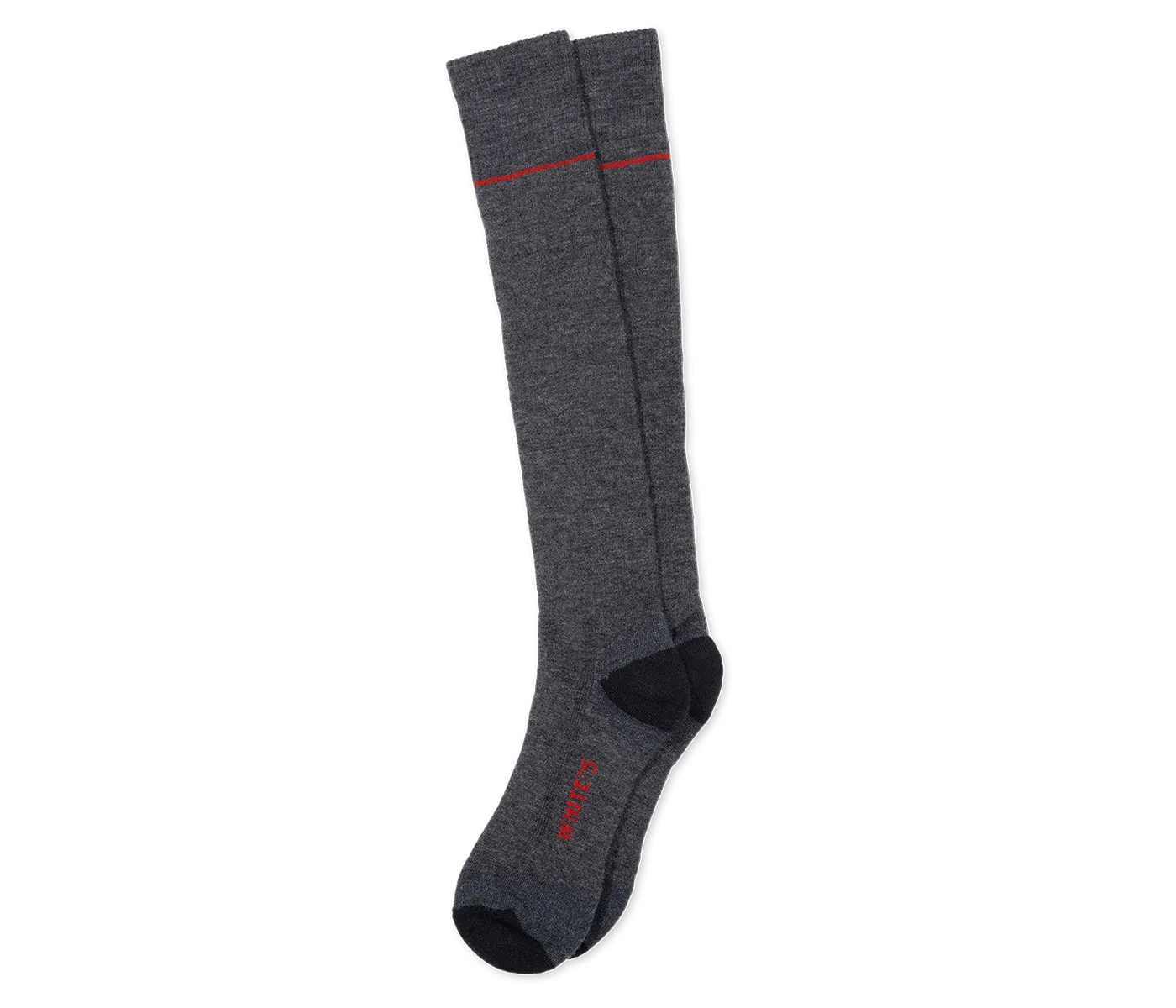 White's Wool Boot Socks - Charcoal Over the Calf