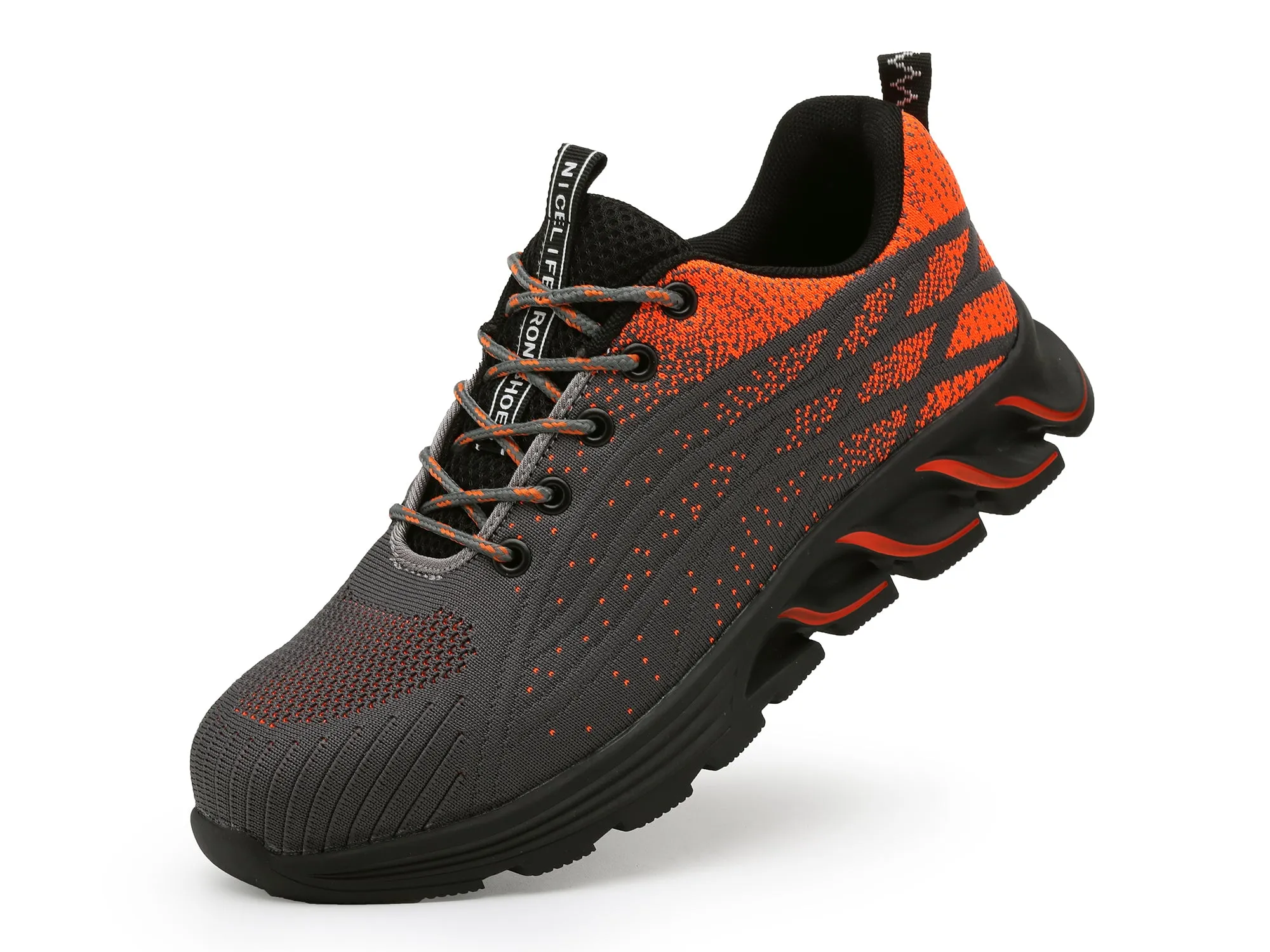 Women & Men’s Steel Toe Shoes Composite Toe Safety Durable Sneakers Breathable Comfortable Lightweight Anti-Smashing Footwear
