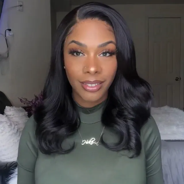 Women Wave Hair Brazilian Long Black Wigs