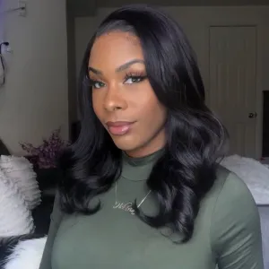 Women Wave Hair Brazilian Long Black Wigs