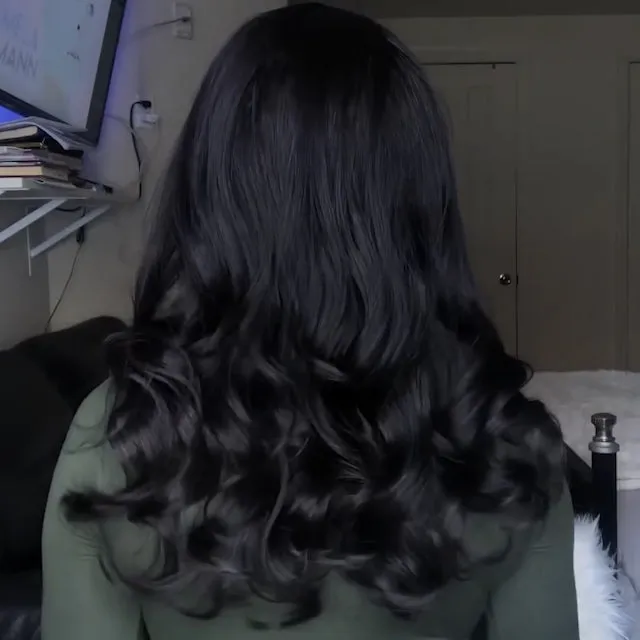 Women Wave Hair Brazilian Long Black Wigs