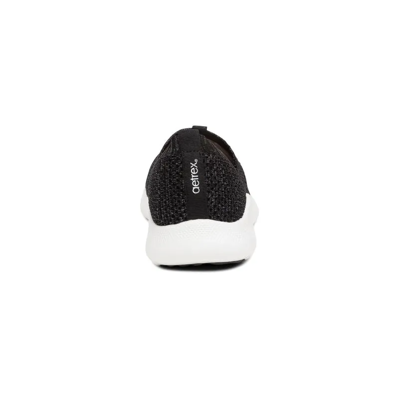 WOMEN'S AETREX ANGIE ARCH SUPPORT SNEAKERS SHIMMERY | BLACK