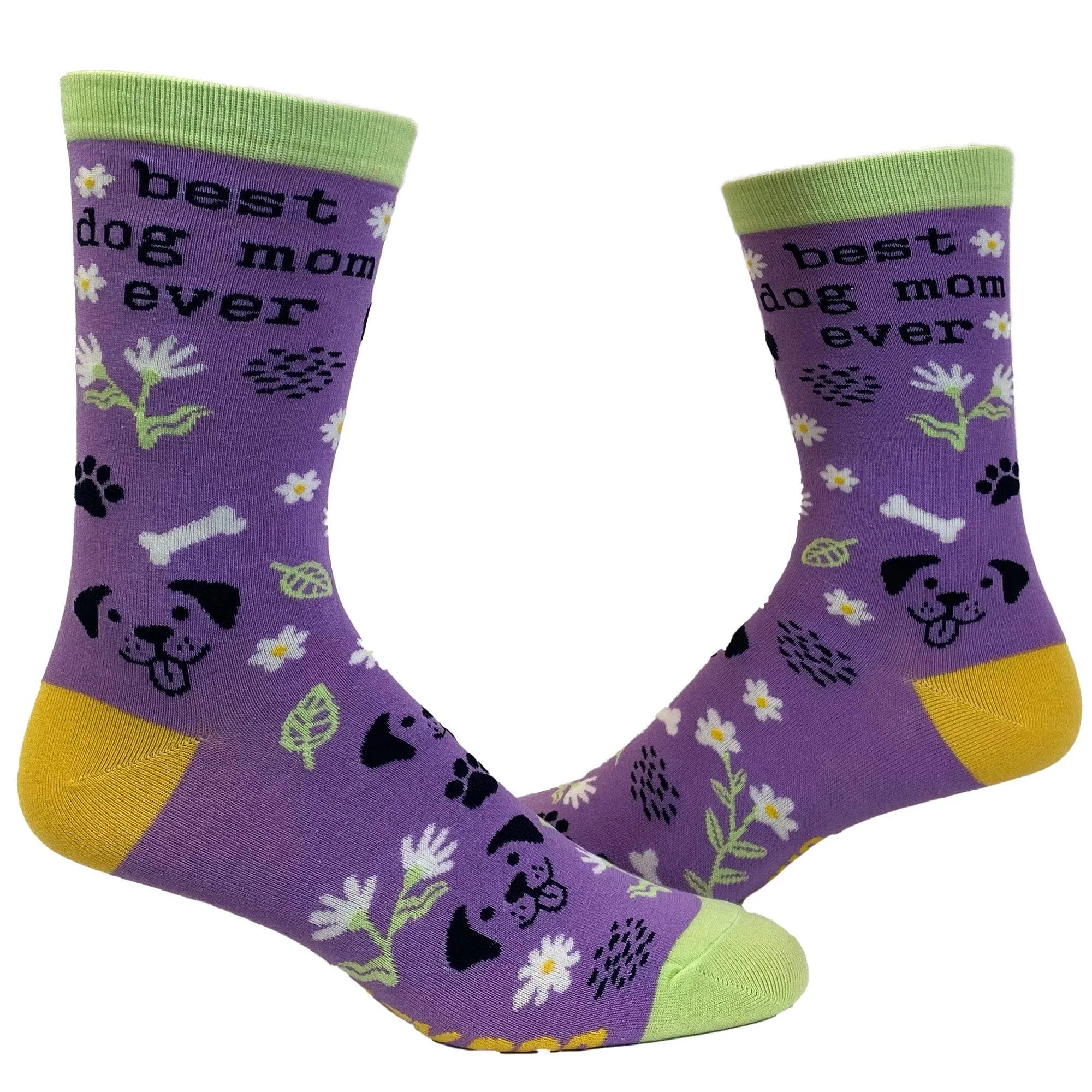 Womens Best Dog Mom Ever Socks Cute Gift for Pet Lover