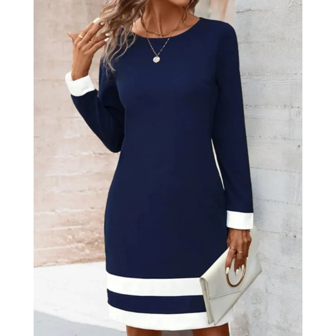Women's Casual Long Sleeve Workwear Dress | Mini