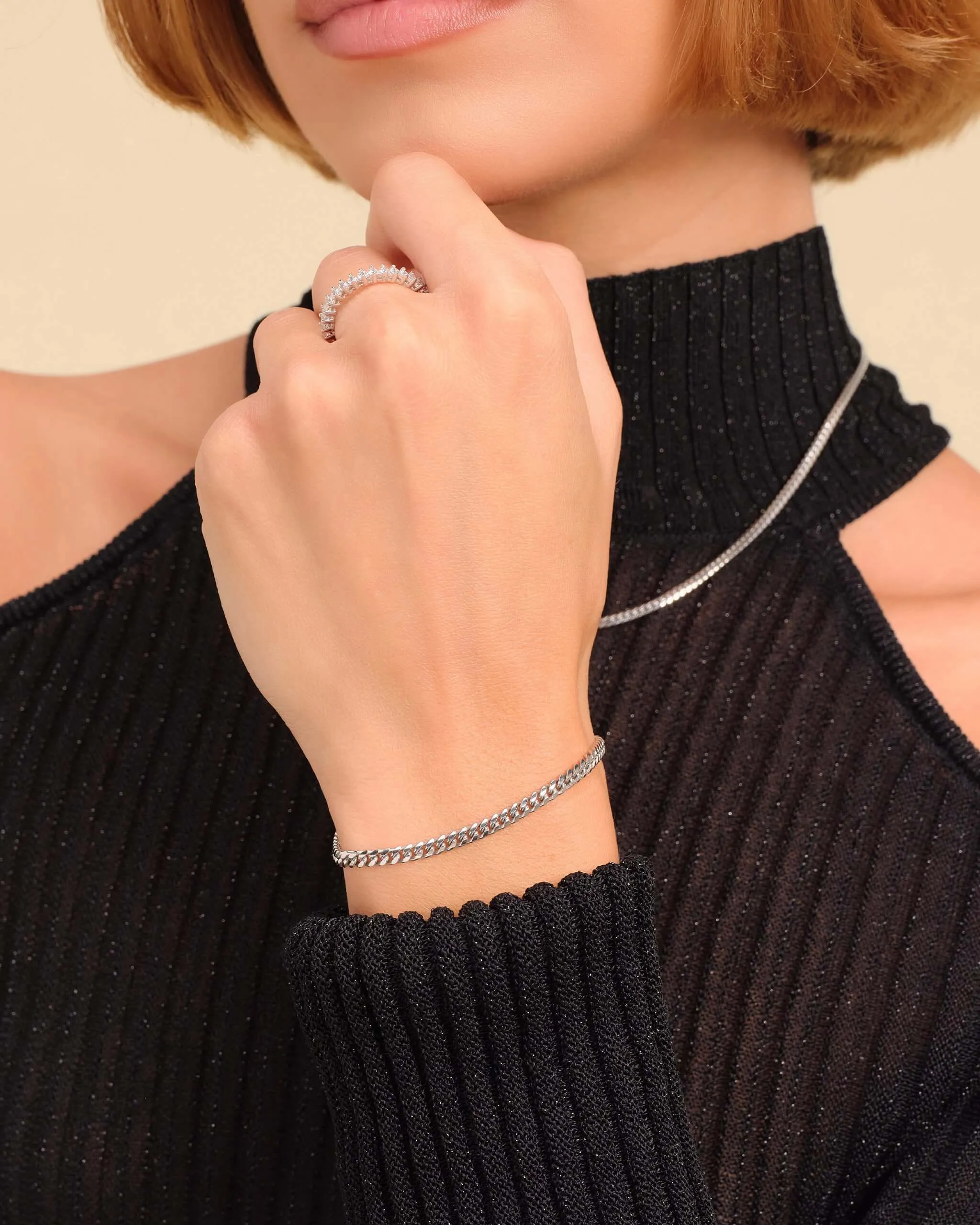 Women's Cuban Link Bracelet - 3mm