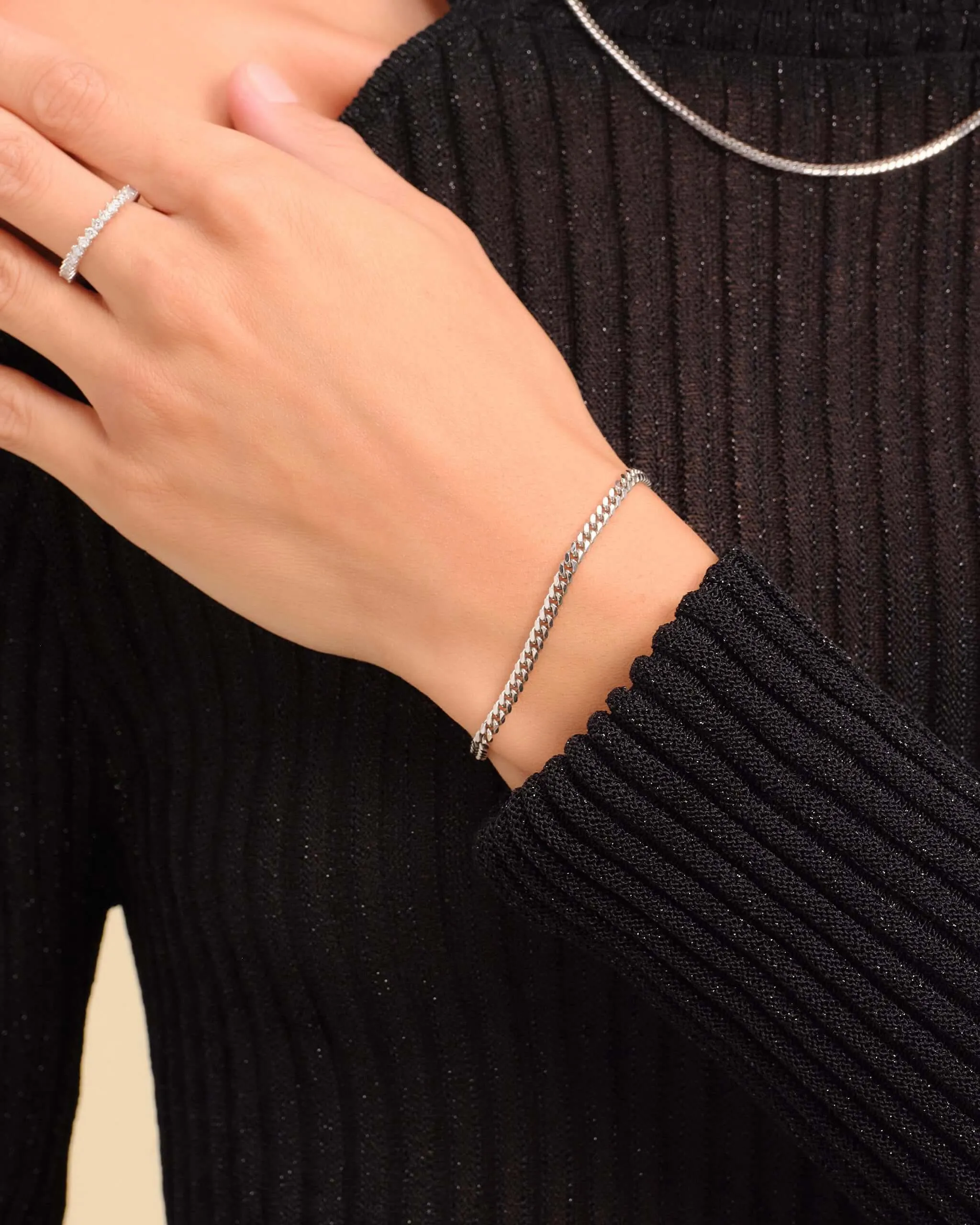 Women's Cuban Link Bracelet - 3mm