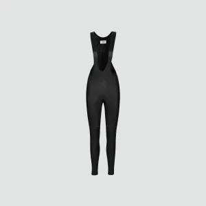 Women's Essential Thermal Long Bibs - Black