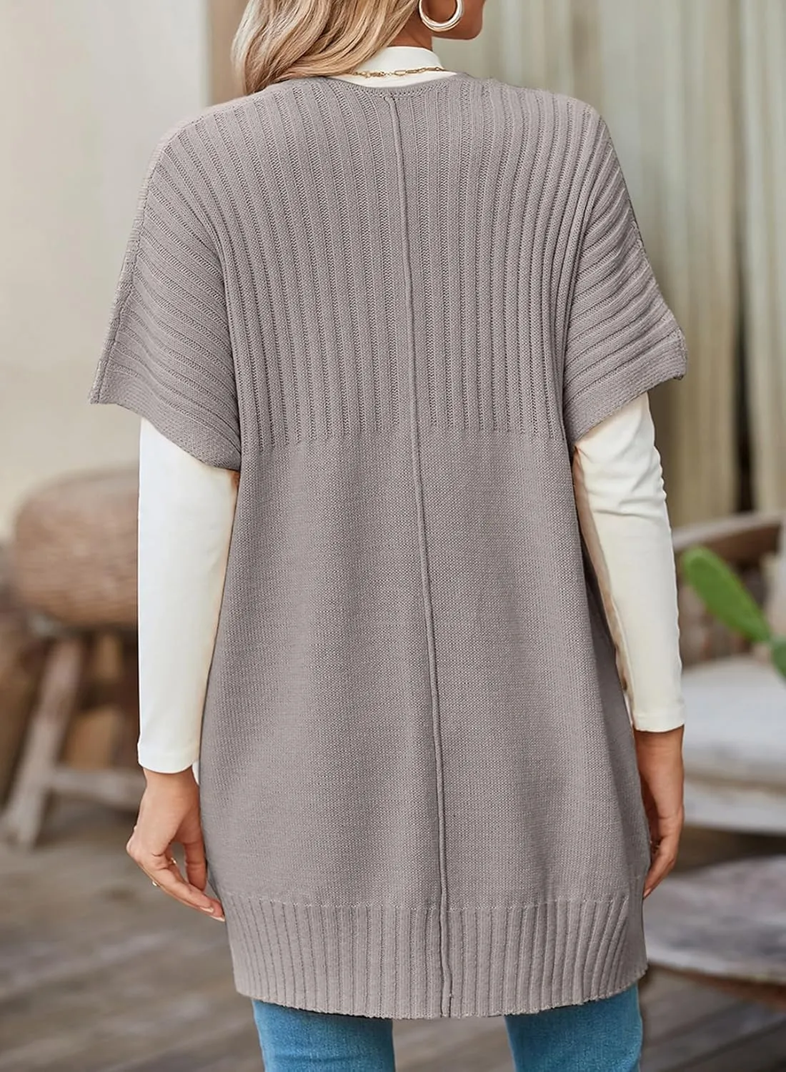Women's Lightweight Short Sleeve Knitted Cardigan (Buy 2 Free Shipping)
