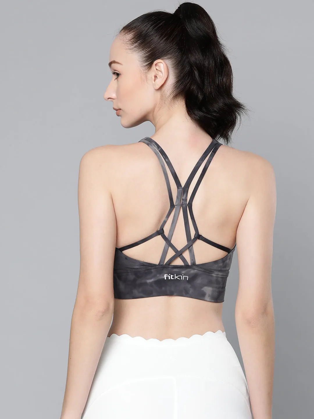 Women's Multi Strap Tie & Dye Sports Bra