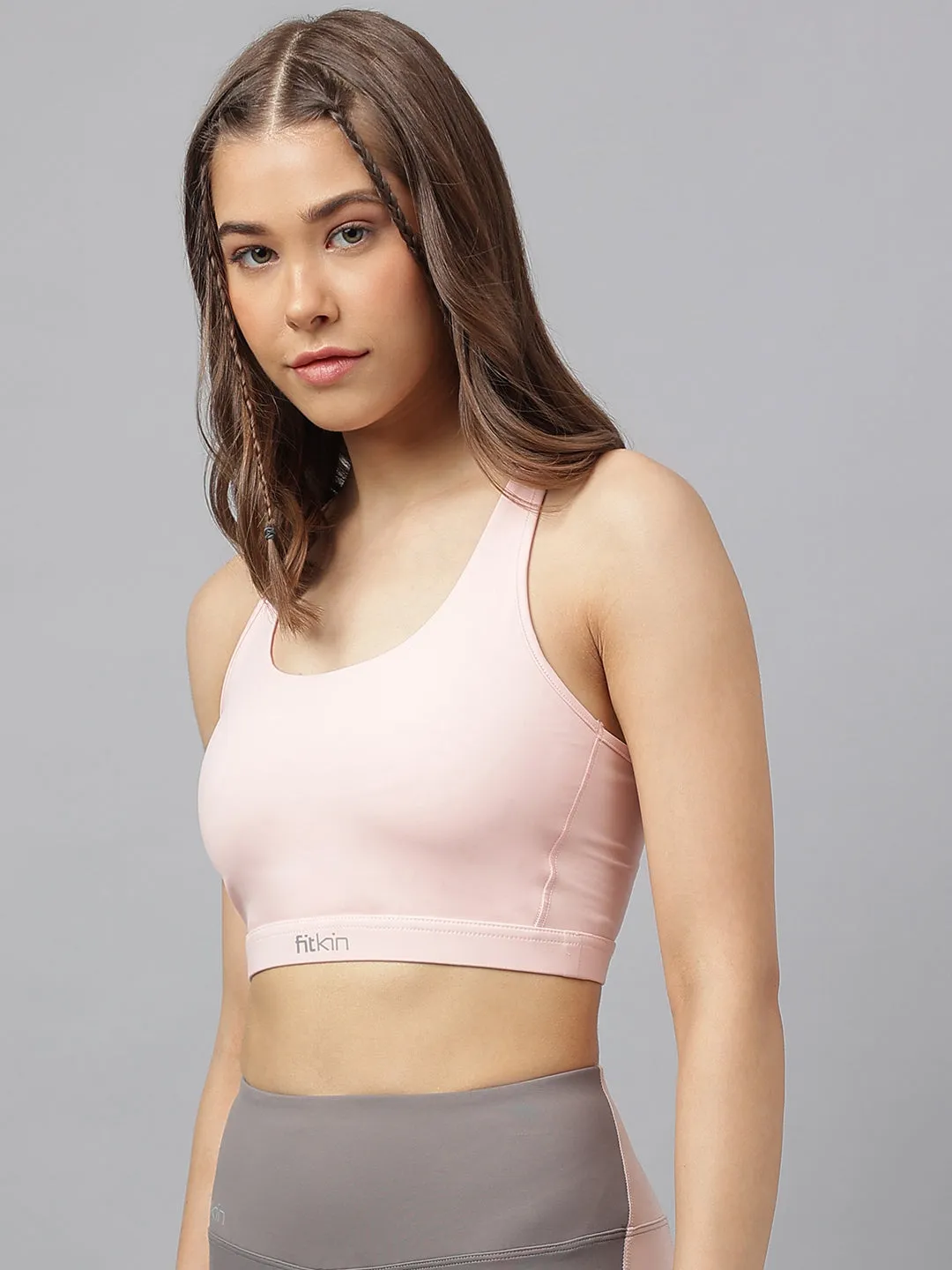 Women's racerback back laser detail sports bra